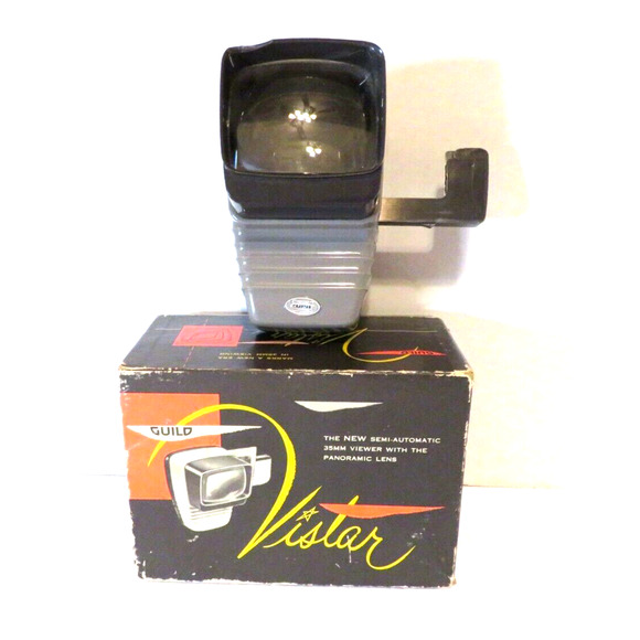 Vintage Guild Vistar Semi-Automatic 35 mm Viewer Panoramic Lens + Original Box - Picture 1 of 11